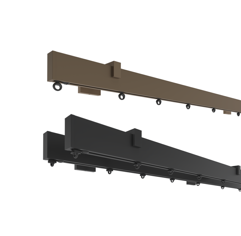 Rotterdam Rectangle Rail Traversing System | Forest Drapery Hardware