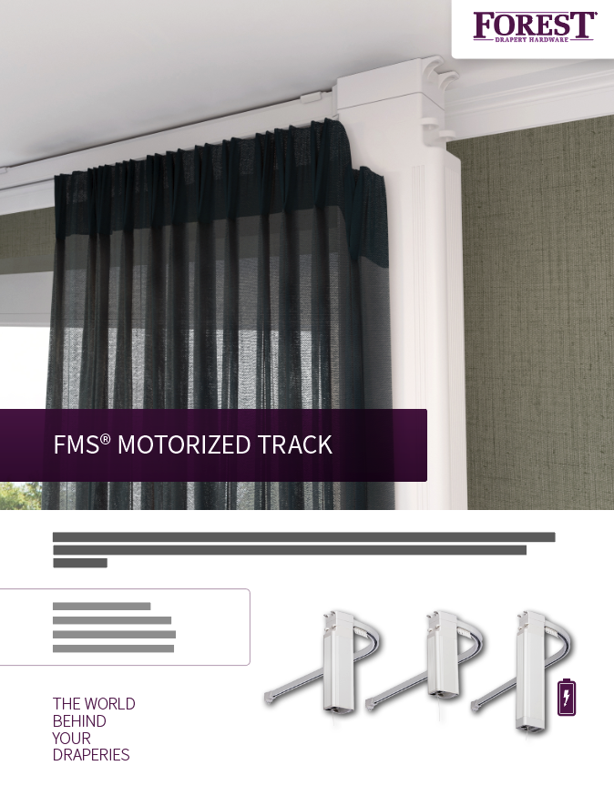 FMS® Motorized Track System | Forest Drapery Hardware